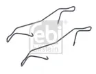 Fastening elements for front brake pads 182716