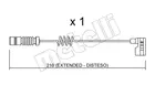 Brake pad wear sensor, rear SU.209