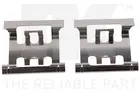 Fastening elements for front brake pads 7948083