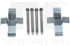Fastening elements for front brake pads 7999916