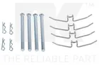 Fastening elements for rear brake pads 7948901