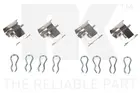 Fastening elements for front brake pads 7999055
