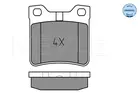 Brake pads set for rear wheels 025 212 7817/W