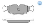 Brake pads set for rear wheels 025 244 8717