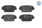 Brake pads set for rear wheels 025 211 2514
