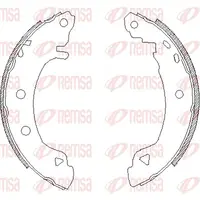 Brake pads set for rear wheels 4182.04