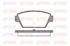 Brake pads set for rear wheels 0215.00