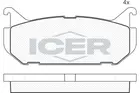 Brake pads set for rear wheels 181110