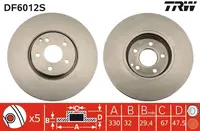 Stabdžių diskas priekinis DF6012S