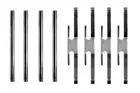 Fastening elements for front brake pads PFK174