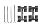 Fastening elements for front brake pads PFK339