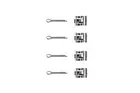 Fastening elements for front brake pads PFK20