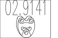 Duslintuvo pakabinimo guma 02.9141