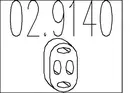 Duslintuvo pakabinimo guma 02.9140