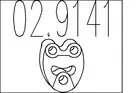 Duslintuvo pakabinimo guma 02.9141