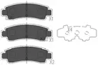 Brake pads set for rear wheels KBP-6546