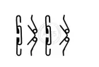Fastening elements for front brake pads 1220Q
