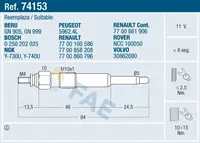 Glow plug 74153