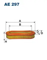 Filtras oro AE 297