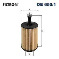 Filtras tepalo OE 650/1