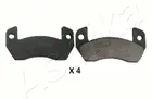 Brake pads set for rear wheels 51-00-008