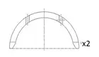 Crankshaft half-rings BT3001-STD