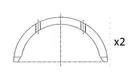 Crankshaft half-rings BT3006-STD