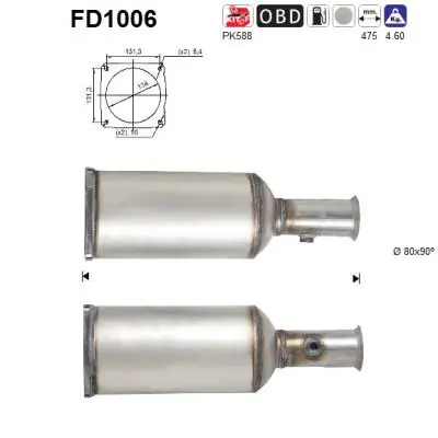             Kietųjų dalelių filtras (DPF) FD1006 gera kaina internetu
        