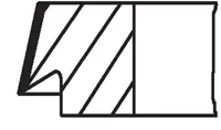 Žiedai stūmoklio 081 RS 00110 0N1