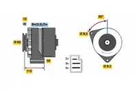 Automobilių dalys 0 986 031 170