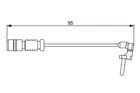 Brake pad wear sensor, rear 1 987 474 901