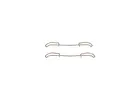 Fastening elements for front brake pads 1 987 474 114