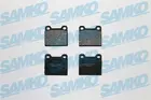 Brake pads set for rear wheels 5SP109