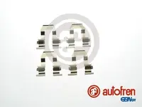 Fastening elements for front brake pads D42825A