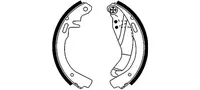 Brake pads set for rear wheels 91019700