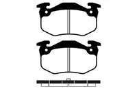 Brake pads set for rear wheels RA.0257.2