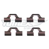 Fastening elements for rear brake pads TX 43-05