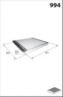 Filtras salono HB116C