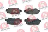 Brake pads set for rear wheels 601-20-3720
