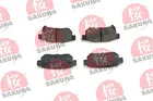 Brake pads set for rear wheels 601-40-6620