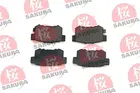 Brake pads set for rear wheels 601-40-6605