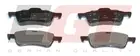 Brake pads set for rear wheels 321796EGT