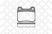 Brake pads set for rear wheels 168 010-SX