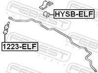 Stabilizatoriaus guma priekinio HYSB-ELF