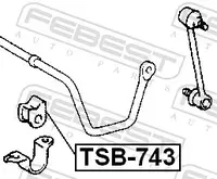 Rear stabilizer rubber TSB-743