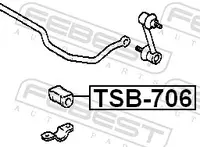 Stabilizatoriaus guma galinio TSB-706