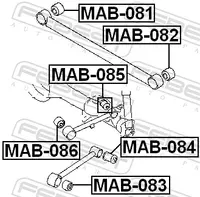 Įvorė galinės pakabos MAB-082