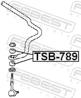 Vairo trauklės įvorė TSB-789