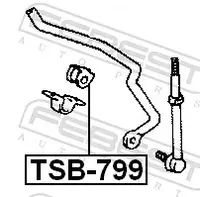 Rear stabilizer rubber TSB-799