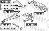 Įvorė galinės pakabos TAB-450